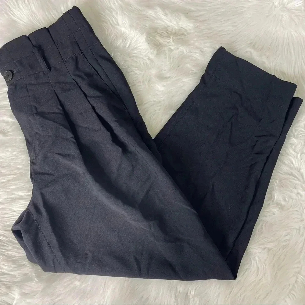 Madewell Black Drapey Paperbag Pants Size 2
